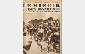 Tour de France 1928. Passage dans la cote de Flins