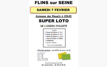 Le 7 Février LOTO de L'Union Cycliste Flinoise